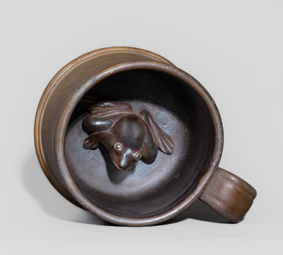 Anna Pottery Stoneware Frog Mug, Stamped "KIRKPATRICK, / ANNA, ILL."