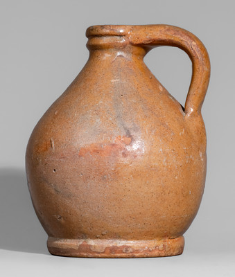 Fine Small-Sized Galena, Illinois Redware Jug, second half 19th century