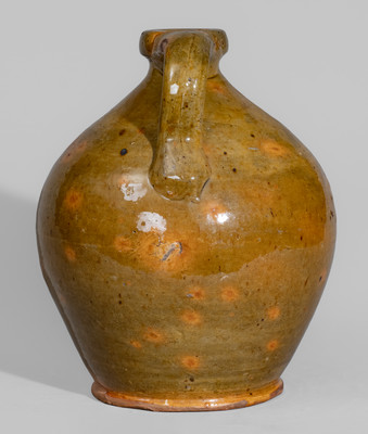 Fine Small-Sized Galena, Illinois Redware Jug, mid 19th century