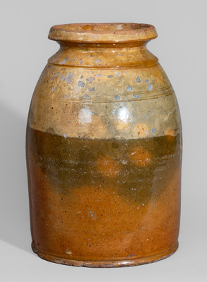Slip-Decorated Galena, Illinois Redware Jar, second half 19th century