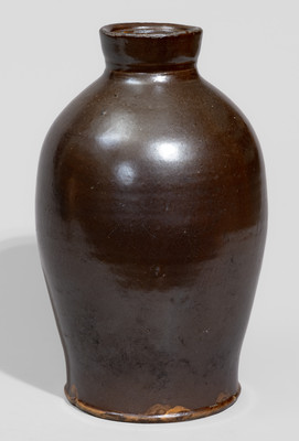 Rare LEITZINGER / CLEARFIELD, PA Albany-Slip-Glazed Stoneware Canning Jar