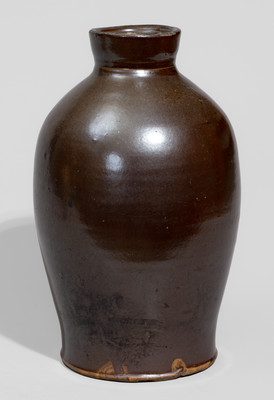 Rare LEITZINGER / CLEARFIELD, PA Albany-Slip-Glazed Stoneware Canning Jar