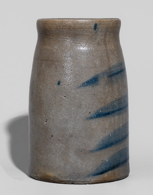 Western Pennsylvania Stoneware Canning Jar w/ Stripe Decoration