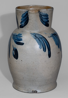 Very Rare Four-Gallon attrib. William Linton, Baltimore, MD Stoneware Pitcher