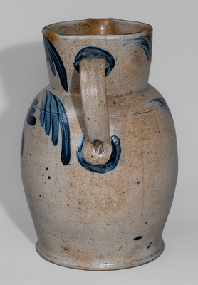Very Rare Four-Gallon attrib. William Linton, Baltimore, MD Stoneware Pitcher