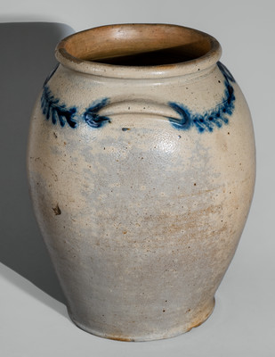 Stoneware Jar attrib. William Morgan, possibly w/ Thomas Amoss, Baltimore, MD, c1820