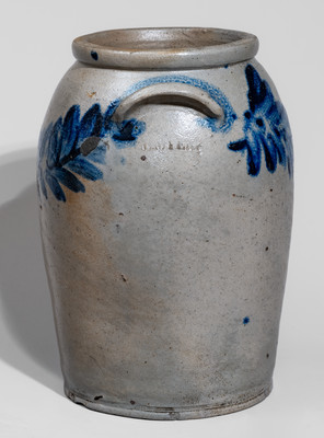 Two-Gallon H. MYERS (Henry Remmey Sr. or Jr., Baltimore) Stoneware Jar, c1825