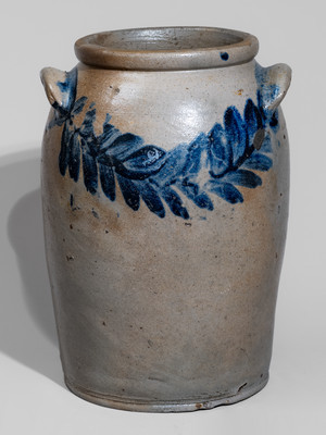 Two-Gallon H. MYERS (Henry Remmey Sr. or Jr., Baltimore) Stoneware Jar, c1825
