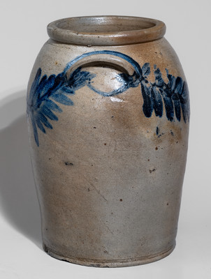 Two-Gallon H. MYERS (Henry Remmey Sr. or Jr., Baltimore) Stoneware Jar, c1825