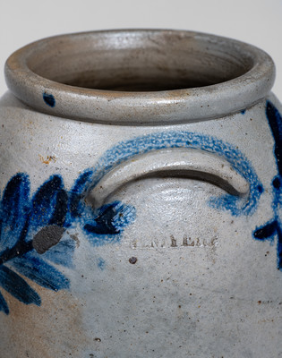 Two-Gallon H. MYERS (Henry Remmey Sr. or Jr., Baltimore) Stoneware Jar, c1825