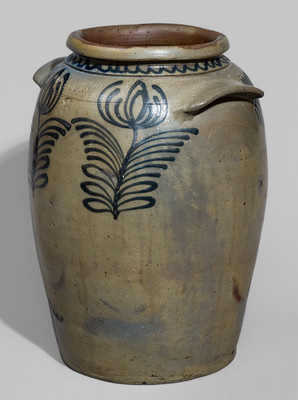 Fine Three-Gallon B.C. MILBURN / ALEXA (Alexandria, VA) Stoneware Jar, c1850