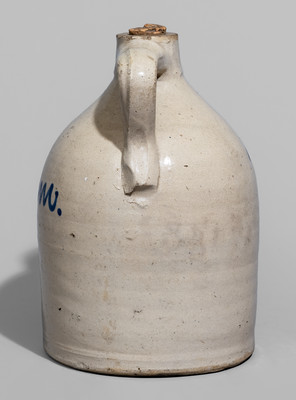Half-Gallon Trenton, NJ Stoneware Advertising Jug attrib. Fulper Pottery, Flemington