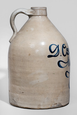 Newark, New Jersey Stoneware Advertising Jug attrib. Fulper Pottery, Flemington
