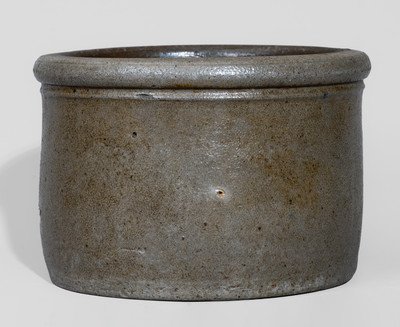 Western Pennsylvania Stoneware Butter Crock w/ Stripe Motifs, c1880