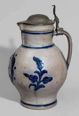Stoneware King Gambrinus Pitcher attrib. Wingender Pottery, Haddonfield, New Jersey