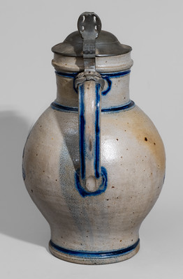 Stoneware King Gambrinus Pitcher attrib. Wingender Pottery, Haddonfield, New Jersey