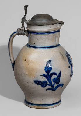 Stoneware King Gambrinus Pitcher attrib. Wingender Pottery, Haddonfield, New Jersey