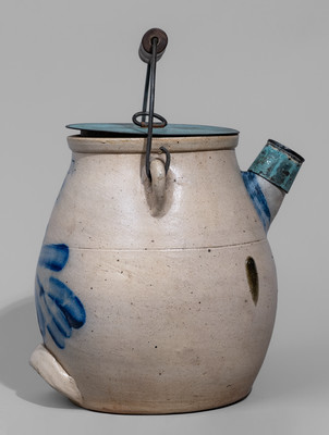 EVAN R. JONES / PITTSTON. PA Stoneware Batter Pail, c1875