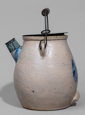 EVAN R. JONES / PITTSTON. PA Stoneware Batter Pail, c1875