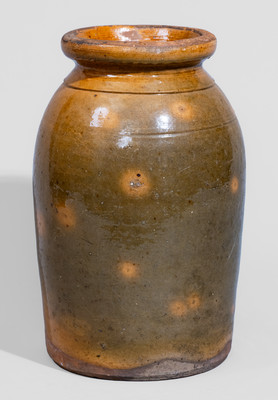 Galena Redware, IL Jar, second half 19th century