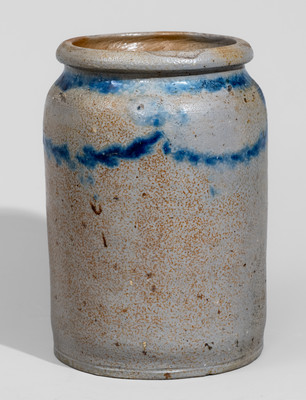 Half-Gallon Stoneware Jar Stamped "X," attrib. William Morgan, possibly w/ Thomas Amoss, Baltimore