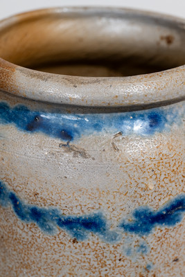 Half-Gallon Stoneware Jar Stamped "X," attrib. William Morgan, possibly w/ Thomas Amoss, Baltimore