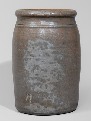 RICHEY & HAMILTON / PALATINE / W. VA Cobalt-Decorated Stoneware Jar