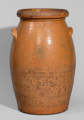 Galena, Illinois Redware Churn, second half 19th century