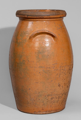 Galena, Illinois Redware Churn, second half 19th century