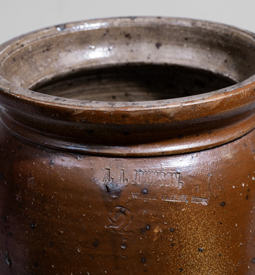 Two-Gallon A.A. JOHNSON / WATER VALLEY, Mississippi Stoneware Jar