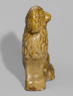 Glazed Stoneware Spaniel, probably Ohio, fourth quarter 19th century