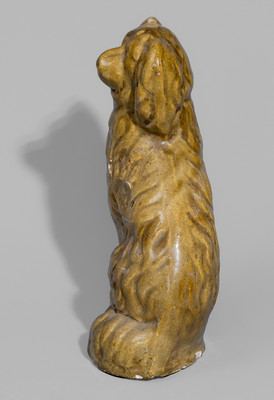 Glazed Stoneware Spaniel, probably Ohio, fourth quarter 19th century