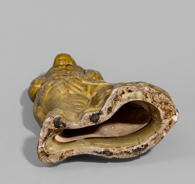 Glazed Stoneware Spaniel, probably Ohio, fourth quarter 19th century