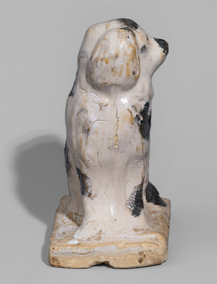 Cobalt-Decorated Stoneware Spaniel, probably Texas, fourth quarter 19th century