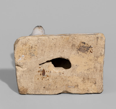 Cobalt-Decorated Stoneware Spaniel, probably Texas, fourth quarter 19th century