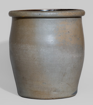 Rare Inscribed "Noah C. Higgs" (Pottery Worker), Greensboro or New Geneva, PA Stoneware Jar