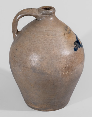 HUMISTON & WARNER / SOUTH-AMBOY, New Jersey Stoneware Jug, c1830