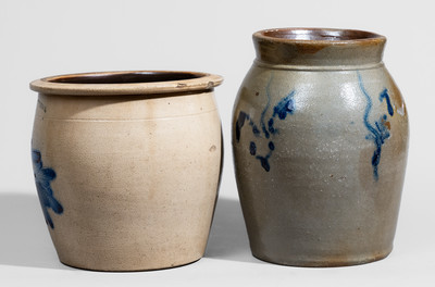 Two Pennsylvania Stoneware Jars, c1865