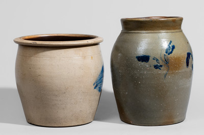 Two Pennsylvania Stoneware Jars, c1865