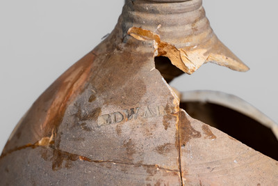 Four Excavated Stoneware Jugs, Edward Webster Pottery, Fayetteville, NC, c1820