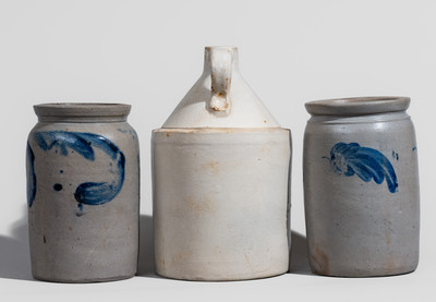 Three Pieces of Maryland Stoneware, 19th century