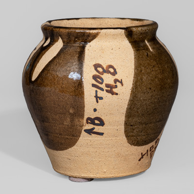 Very Rare Stephen Ferrell, Edgefield, SC Stoneware Test Jar, Inscribed "SF / 1993"