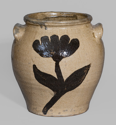 Very Rare Stephen Ferrell 2011 Jar from First Wood Firing of the Arthur and Esther Goldberg Edgefield Pottery Kiln