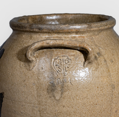 Very Rare Stephen Ferrell 2011 Jar from First Wood Firing of the Arthur and Esther Goldberg Edgefield Pottery Kiln