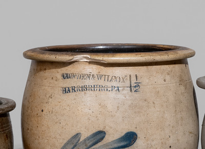 Three Pennsylvania Stoneware Jars, second half 19th century