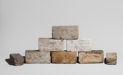 Eight Primarily South Carolina Bricks, 19th century
