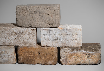 Eight Primarily South Carolina Bricks, 19th century