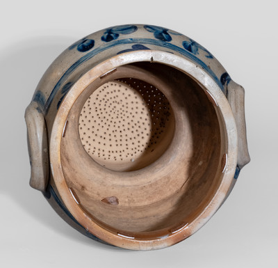 Four-Gallon Cobalt-Decorated Baltimore, MD Stoneware Filter w/ Lid