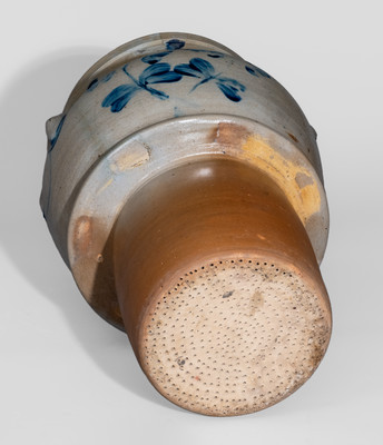 Four-Gallon Cobalt-Decorated Baltimore, MD Stoneware Filter w/ Lid