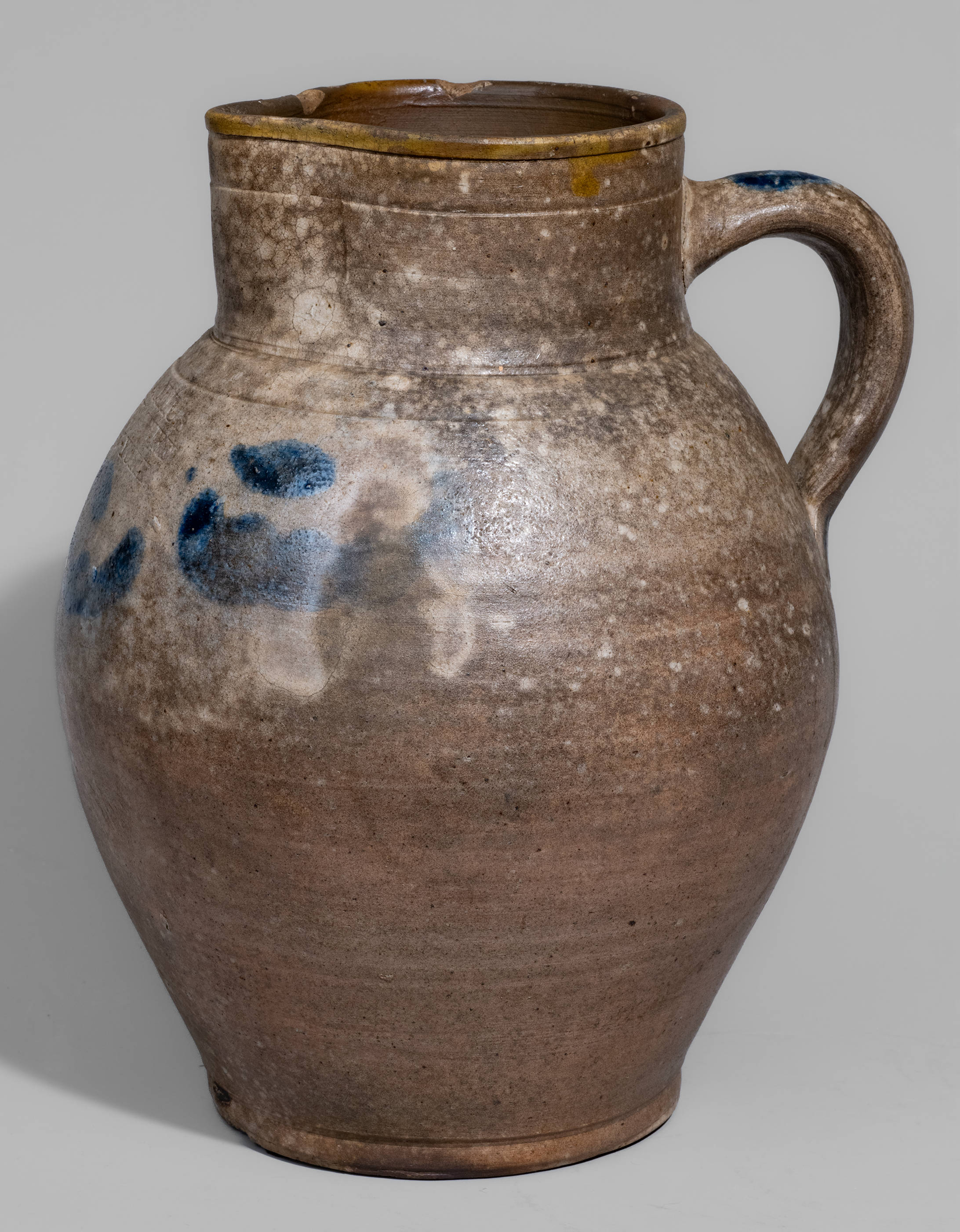 クラシック FryderykChopin C. CROLIUS / MANUFACTURER / NEW-YORK Stoneware Pitcher, early 19th